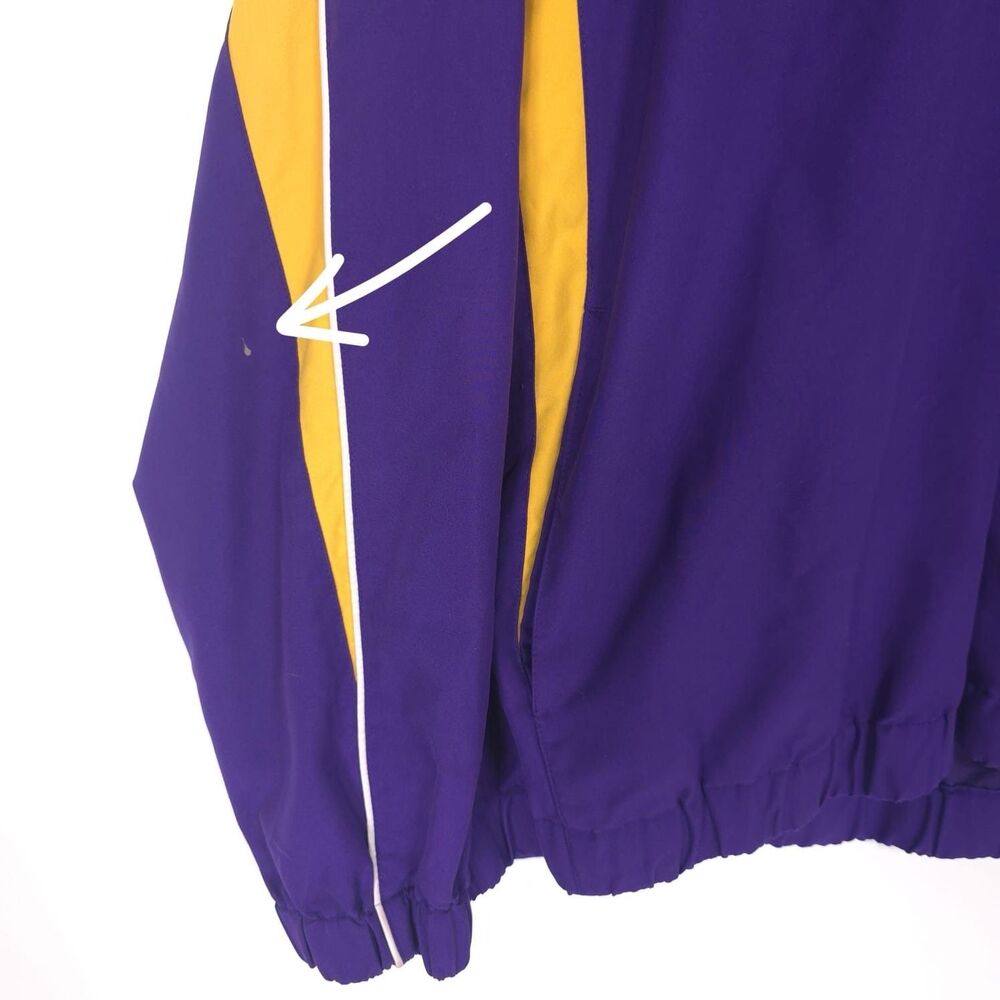 Minnesota Vikings NFL Team‎ Apparel Size XL Embroidered Pullover Jacket Vintage - Picture 7 of 10